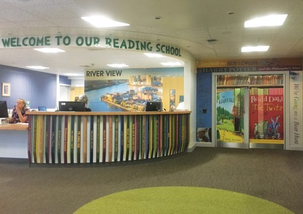 Celebrate reading with a stunning wall art - Riverview Primary Salford