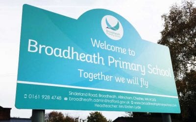 A breathtaking new school branding at Broadheath Primary