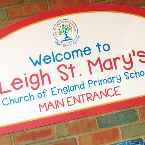 Leigh St Mary's Signage
