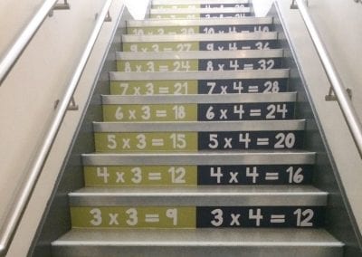 Curriculum maths stair art