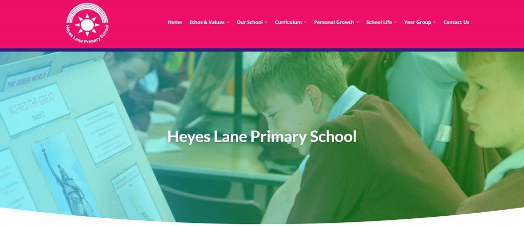 Heyes Lane, New School Website