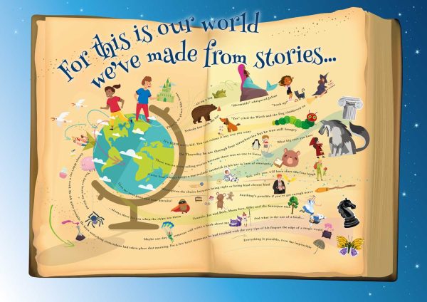 For this is our world we've made from stories Primary wall art