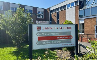 Transforming Langley Schools’s school signage and wall displays