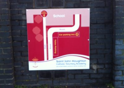 School signage location map