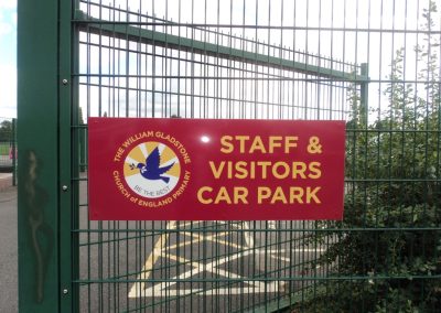 Car park school signage